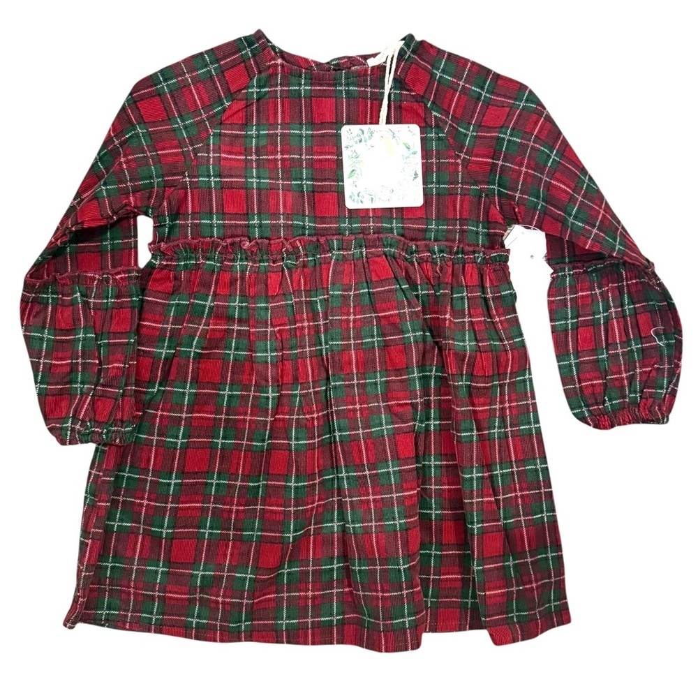 Chelsea And Violet Infant Dress 24months Red/Green Plaid Holiday Christmas NWT!